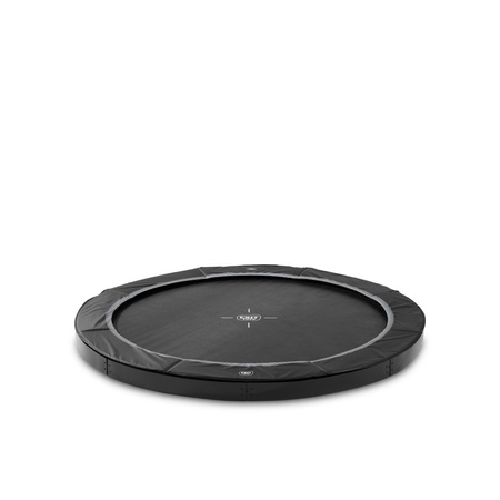 Trampolina ogrodowa ziemna sportowa EXIT InTerra 244 cm czarna