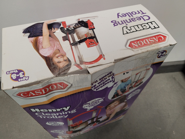 OUTLET Zestaw do sprzątania wózek mop miotła Casdon Henry Little Helper WYBRAKOWANY