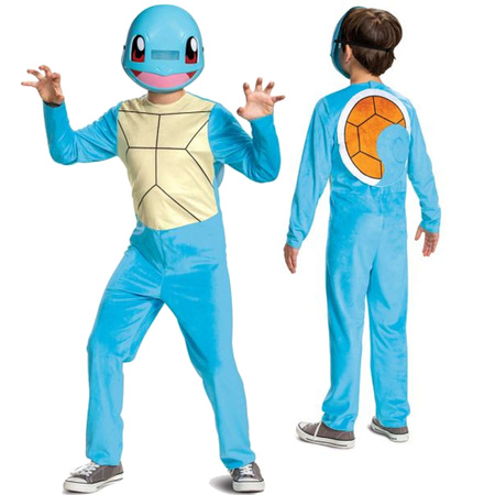 OUTLET Strój karnawałowy Pokemon Squirtle kostium błękitne przebranie Kigurumi 137-149 cm (10-12 lat) POWYSTAWOWY