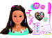 Lalka Duża Głowa do stylizacji czesania włosów Fryzjer Mia+ paletka do makijażu dla dzieci