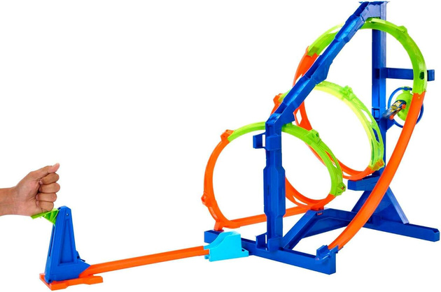 Hot Wheels zestaw Tor samochodowy Epicka Pętla zestaw do zabawy + pojazd