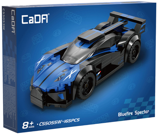 Klocki konstrukcyjne CaDA wyścigówka Samochód wyścigowy Bluefire Specter Auto sportowe 165 elementów