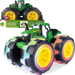 John Deere Monster Treads Traktor Lightning Wheels światło i dźwięk
