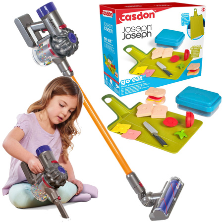 Duży zestaw Odkurzacz bezprzewodowy Dyson i Joseph Joseph + mały zestaw kanapkowy gratis