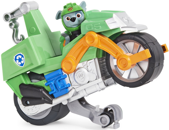 OUTLET Psi Patrol Moto Pups Rocky figurka i motocykl deluxe Spin Master PRODUKT WADLIWY