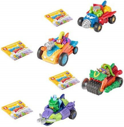 Zestaw 4 SZTUKI Magic Box Super Zings Seria 4 pojazd MegaJet + figurka SuperZings