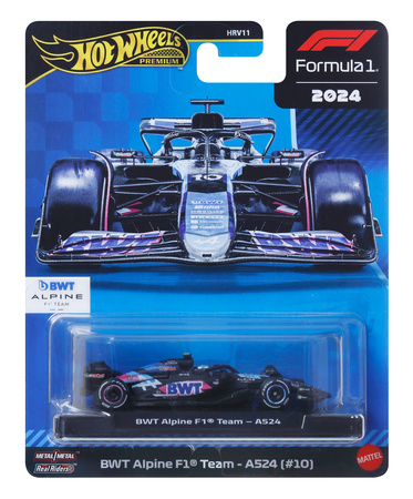 Hot Wheels Premium wyścigówka Formuła 1 2024 BWT Alpine F1 Team A524 #10