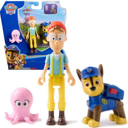 Psi Patrol 3 Figurki Kapitan Turbot Ośmiorniczka Zestaw Zatoka Przygód