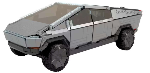 Klocki Mega zestaw duży samochód Tesla Cybertruck 3283 elementy 48 cm