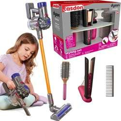 Dyson Zestaw do stylizacji włosów z prostownicą Corrale 4 el.+Zabawkowy bezprzewodowy odkurzacz 