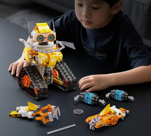 Klocki konstrukcyjne CaDA model robot W.Bot zdalnie sterowany Code Robot RC 3w1 455 elementów