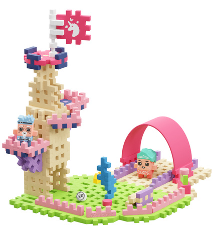 Klocki konstrukcyjne Mini Waffle Magiczna Wieża Księżniczka 80 elementów Marioinex