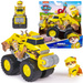 Psi Patrol Rubble Rescue Wheels Terenówka Pojazd Budowlany Z Figurką 6cm Monster Truck Buldożer