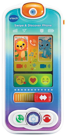 OUTLET Zabawkowy Interaktywny Smartfonik Małego Odkrywcy światło dźwięk polski Vtech PO NAPRAWIE
