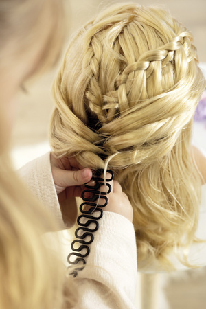 Duża Głowa do stylizacji czesania włosów Fryzjer + akcesoria do ozdabiania włosów