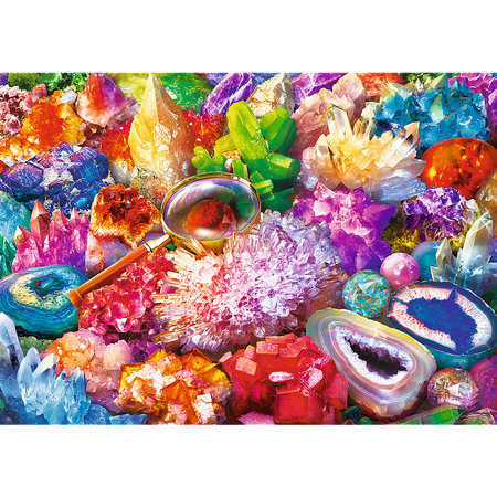 Puzzle Trefl 2x500 elementów Kosmos i Kryształy