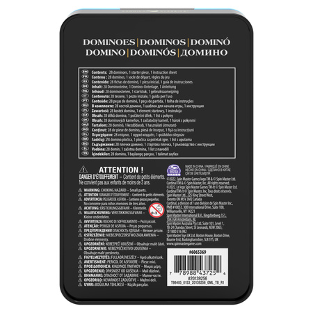 Domino gra zestaw w puszce
