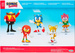 Jakks Zestaw figurek 5 postaci Sonic The Hedgehog