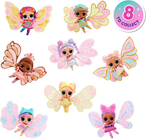 L.O.L Surprise Mały Zestaw Różowa kula Fairies Laleczka + 8 niespodzianek