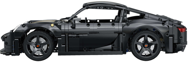 Klocki konstrukcyjne CaDA Zdalnie sterowany samochód miejski 35 cm auto z napędem RUF GT Pojazd Światło LED RC 1655 elementów