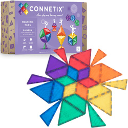 CONNETIX Rainbow Shape Expansion Pack Kreatywne klocki magnetyczne 36 elementów