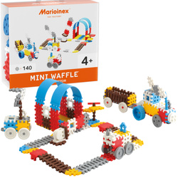 Klocki konstrukcyjne Mini Waffle Konstruktor 140 elementów Marioinex