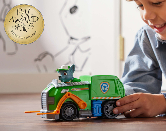 Psi Patrol 2w1 Śmieciarka Rocky Figurka Pojazd Transformujący Eco