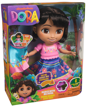 Dora Poznaje Świat Lalka Interaktywna Dora 30 cm 10+ dźwięków Dance with Me