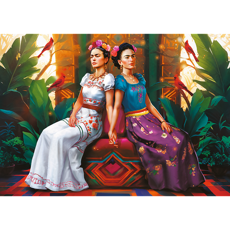 Trefl Puzzle 1000 elementów Frida Kahlo: Dwa oblicza