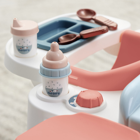 Nursery Kącik opiekunki dla lalek pielęgnacja, karmienie, kąpiel + wanienka i akcesoria