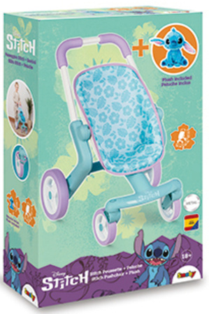 Disney Lilo&Stitch Wózek Spacerówka dla Lalek + Maskotka Stich