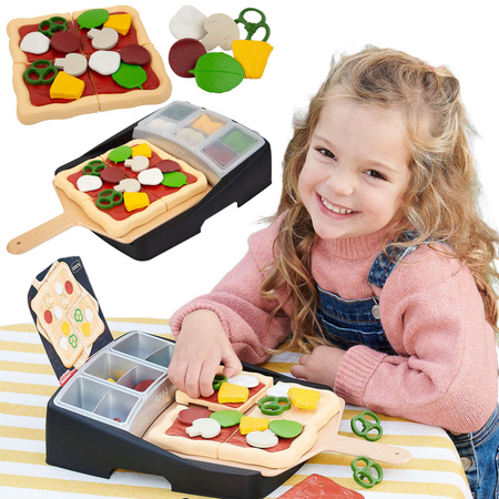 Pizza do krojenia zestaw z dodatkami do pizzy dla małego pizzermana z deską + 24 dodatki OONI Casdon