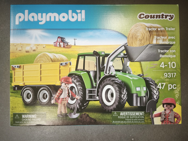 OUTLET Playmobil Country Traktor z przyczepą 47 elementów NIEKOMPLETNY