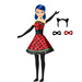 Miraculous Biedronka i Czarny Kot Zestaw Lalka Biedronka Marinette Hero Switch Lady Noire Bugnoire