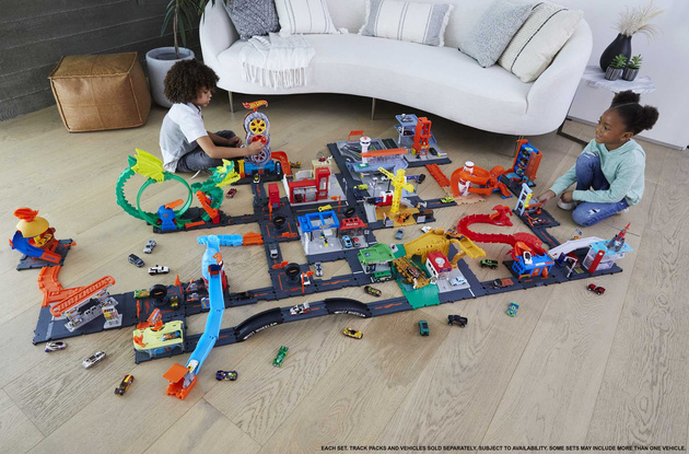 Hot Wheels City Tor samochodowy Zestaw do rozbudowy + autko