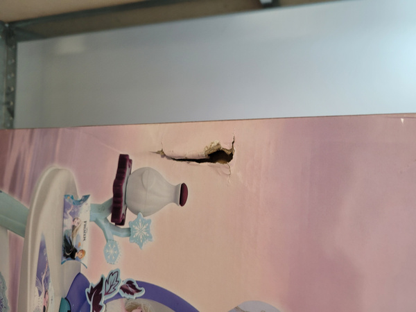 OUTLET Disney Frozen Kraina Lodu Toaletka z taboretem i lustrem 2w1 + 10 akcesoriów USZKODZONE OPAKOWANIE