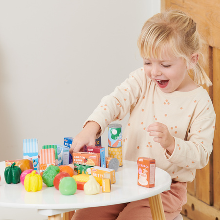 Produkty Zakupy Spożywcze Dla Dzieci Plastikowe Warzywa Owoce Zestaw Casdon