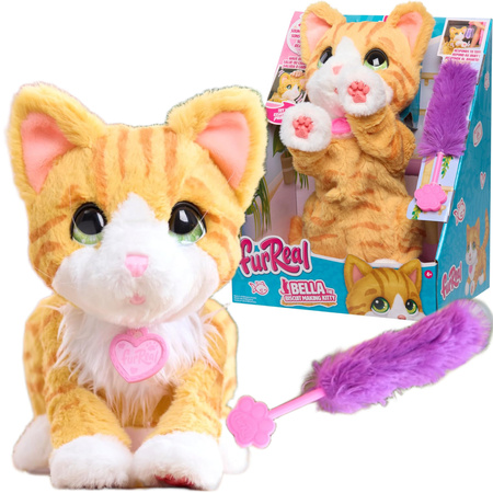 FurReal Interaktywna zabawka Kotek Bella towarzysz do zabawy 30 cm
