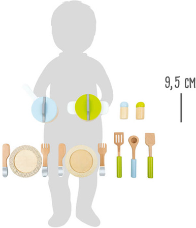 Small Foot zestaw naczyń i garnków 15 elementów