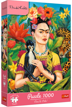 Trefl Puzzle 1000 elementów Frida Kahlo: Portret w dżungli
