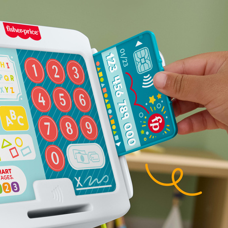 Edukacyjna zabawka z dźwiękami zestaw kasa + sklep Kupuj i skanuj