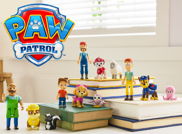 Psi Patrol 3 Figurki Pan Porter Rubble I Skunks Zestaw Zatoka Przygód