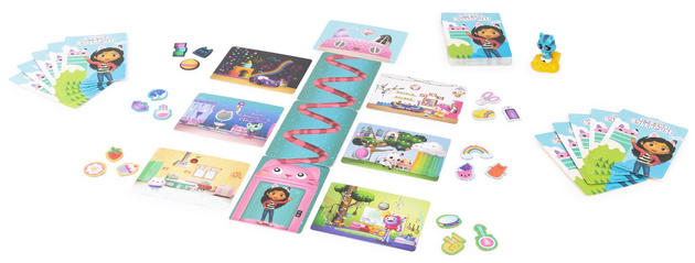 Koci Domek Gabi gra karciana Match-ical oraz Figurka niespodzianka z akcesoriami