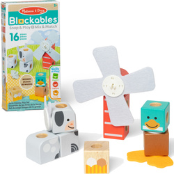 Klocki Drewniane Zwierzątka Blockables Na Farmie Melissa & Doug 16 El.
