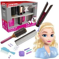Dyson Zestaw do stylizacji włosów z prostownicą Corrale 4 el.+Kraina Lodu Głowa do czesania i stylizacji włosów Elsa