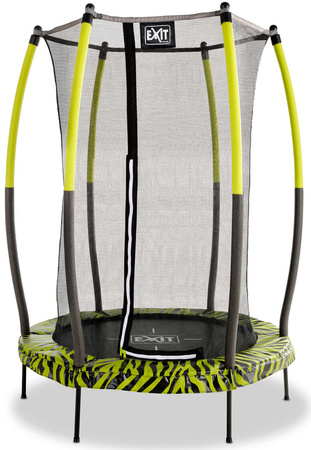 Trampolina ogrodowa Tiggy junior z siatką zabezpieczającą 140 cm czarno-zielona