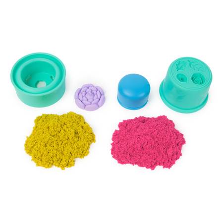 Piasek Kinetyczny Kinetic Sand zestaw plastyczny Magiczny Kwitnący Kwiat SquishBlossom