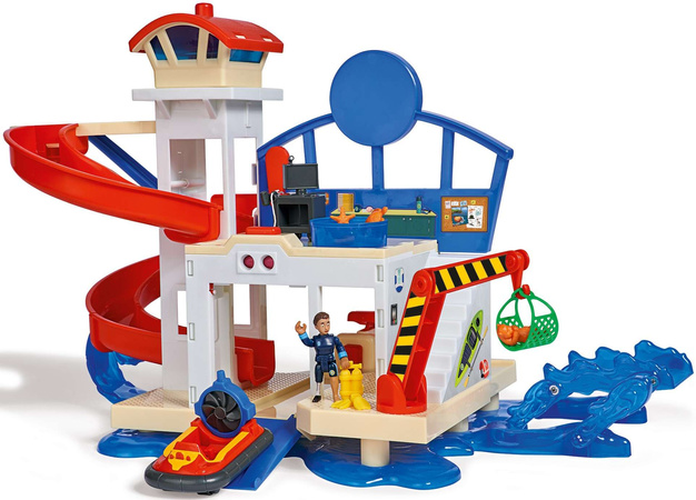OUTLET Strażak Sam Stacja oceaniczna ratunkowa + figurka Jodie i ponton WYBRAKOWANY