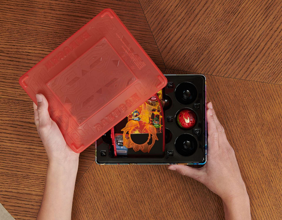 Bakugan Legends Baku-Tin pudełko puszka pojemnik Special Attack Mantid +karty