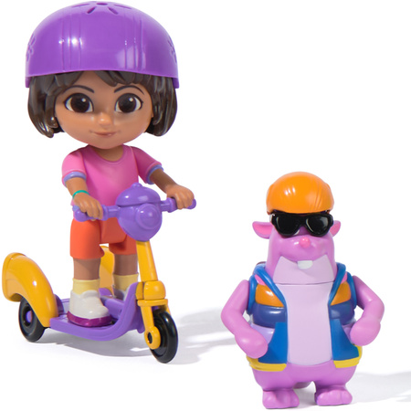 Dora Poznaje Świat Zestaw Zoom & Explore 2 Figurki Dora i Tico + Akcesoria